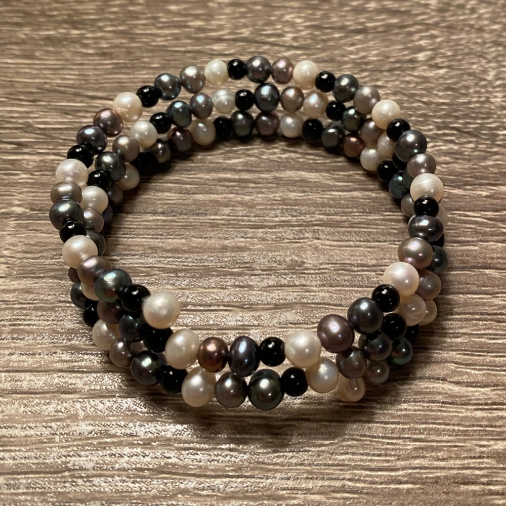 Cultured Pearls Wrap Cuff Bracelet